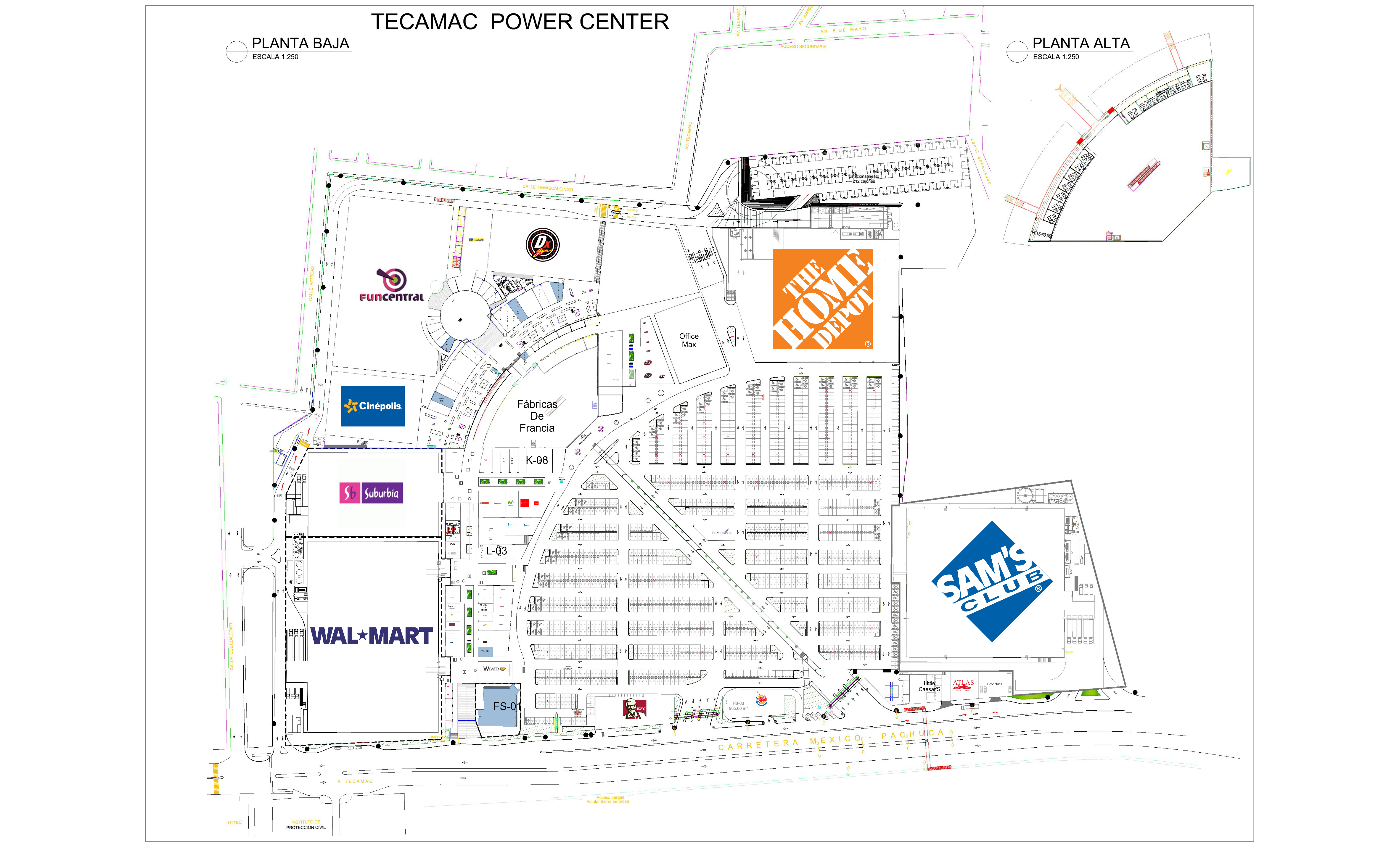 Tecamac de Felipe de Villanueva EM: Tecamac Power Center - Retail Space For  Lease - MPA